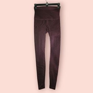Lululemon Wunder Under Pant (Hi-Rise) Shifted Horizon Red Grape Black